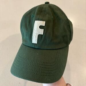 Green Adult Monogram "F" Hat
